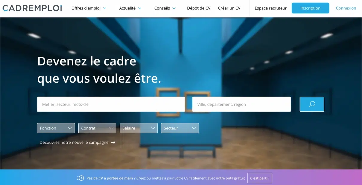 Cadre Emploi : un des meilleurs sites de recrutement dans l'industrie en 2024