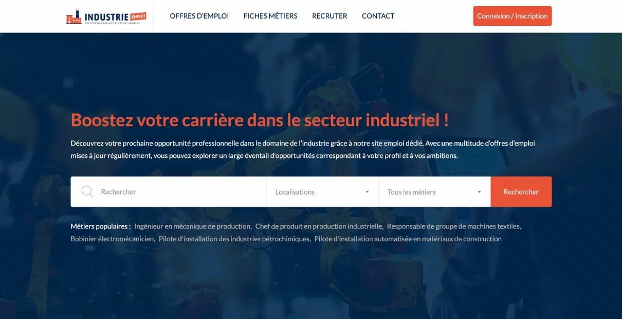 Industrie Emploi : un des meilleurs sites de recrutement dans l'industrie en 2024